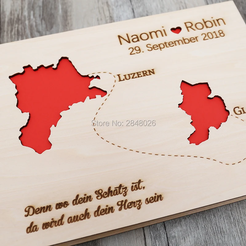 หนังสือแขกงานแต่งงานส่วนบุคคลแ - Custom Star Map บทวิจารณ์และราคา