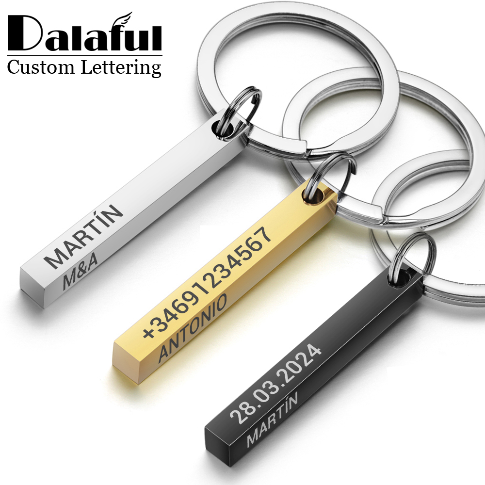 สแตนเลสสตีลส่วนบุคคลพวงกุญแจ 3 - Initial Ring Custom บทวิจารณ์และราคา