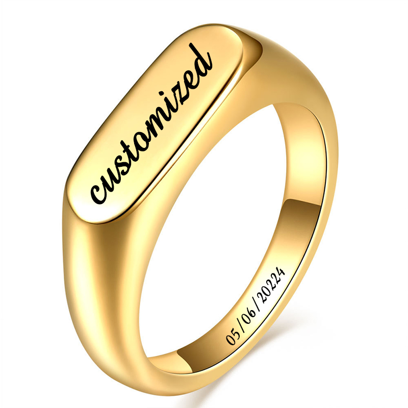 แหวนสแตนเลสออกแบบได้ตามต้องการ - Initial Ring Custom บทวิจารณ์และราคา