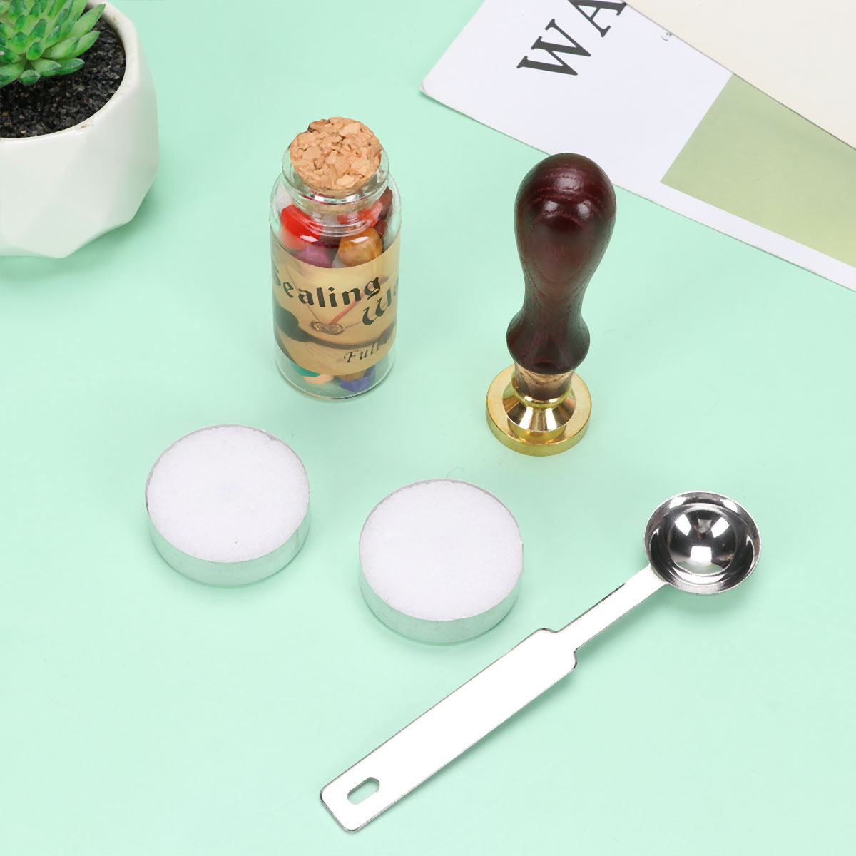 ชุดอุปกรณ์ประทับตราขี้ผึ้งพรีเ - Wax Seal Letter Kit บทวิจารณ์และราคา