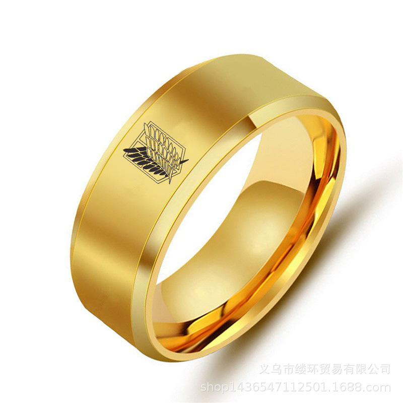 5สีโจมตีบน Titan สีดำสแตนเลสแห - Initial Ring Custom บทวิจารณ์และราคา