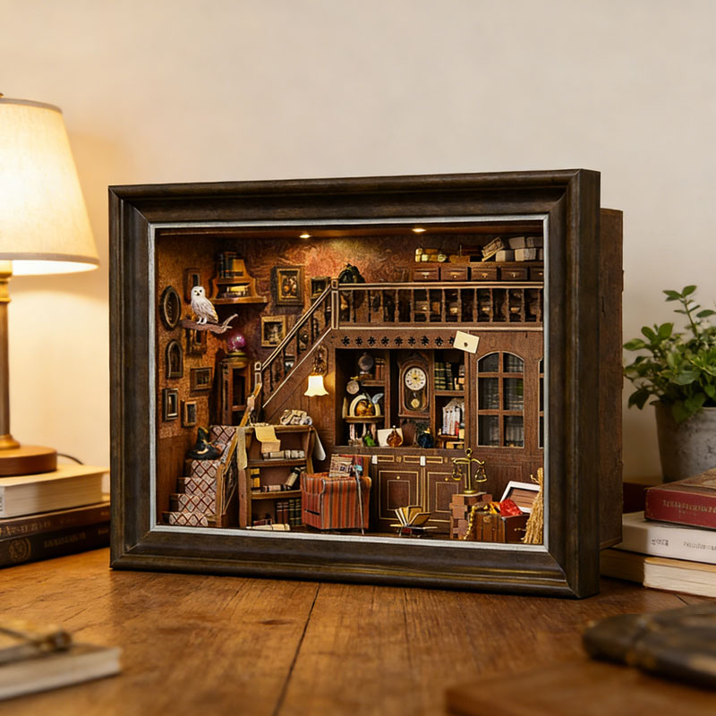 ชุดคิท DIY 3D บ้านตุ๊กตาไม้ขนา - Engraved Wood Frame บทวิจารณ์และราคา