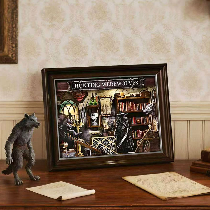 ชุดคิท DIY 3D บ้านตุ๊กตาไม้ขนา - Engraved Wood Frame บทวิจารณ์และราคา