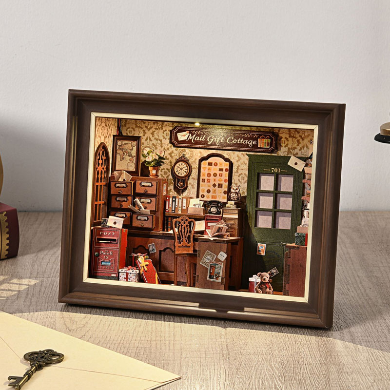 ชุดคิท DIY 3D บ้านตุ๊กตาไม้ขนา - Engraved Wood Frame บทวิจารณ์และราคา