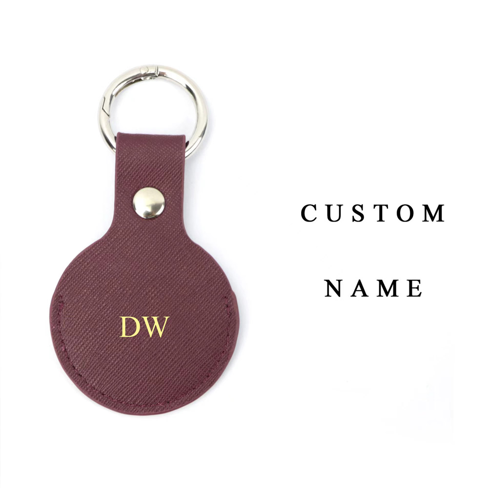 ตัวอักษรเริ่มต้นสีทองที่กําหนด - Monogram Keychain Leather บทวิจารณ์และราคา