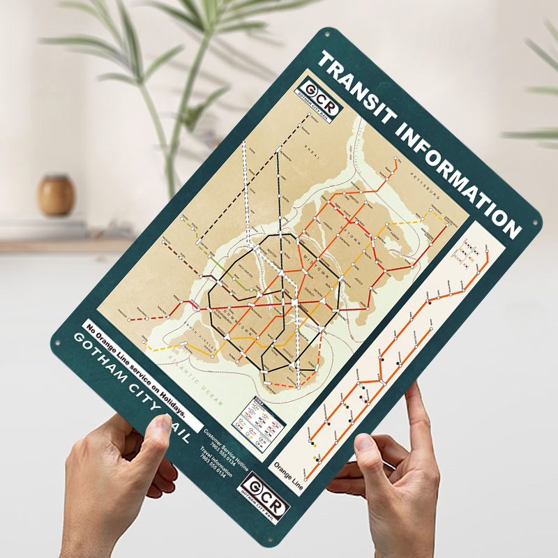 แผนที่เมืองก็อตฮัม โปสเตอร์พิม - Custom Map Poster บทวิจารณ์และราคา