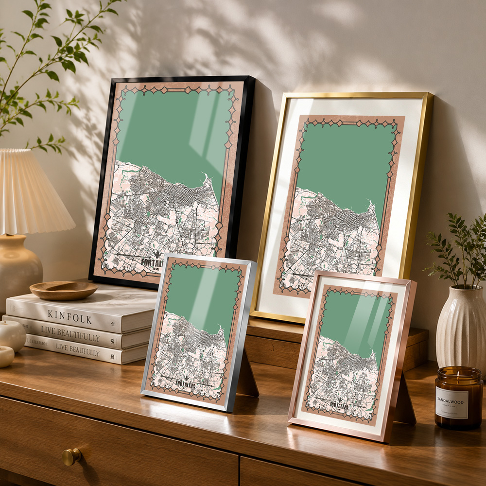 แผนที่เมืองฟอร์ตาเลซา ภาพพิมพ์ - Custom Map Poster บทวิจารณ์และราคา