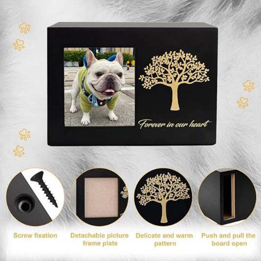 โกศใส่ไม้สำหรับงานศพสุนัขพร้อม - Engraved Wood Frame บทวิจารณ์และราคา