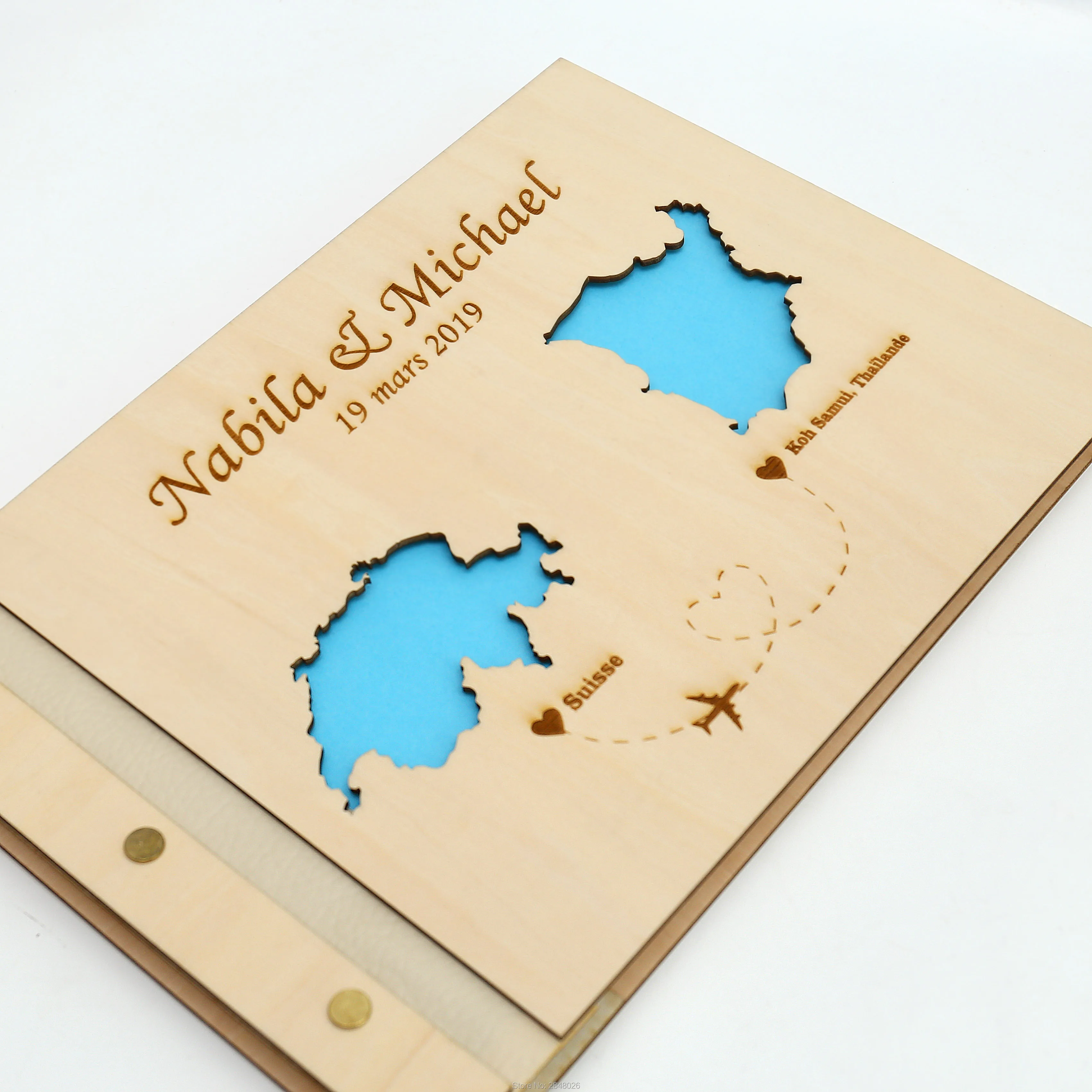 สมุดเยี่ยมงานแต่งงานแกะสลักแบบ - Custom Star Map บทวิจารณ์และราคา